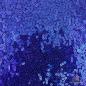 Preview: 50x60 cm Zuschnitt Mini-Pailletten Fest - Kobaltblau